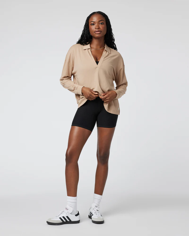 Long Sleeve Sutton Relaxed Polo