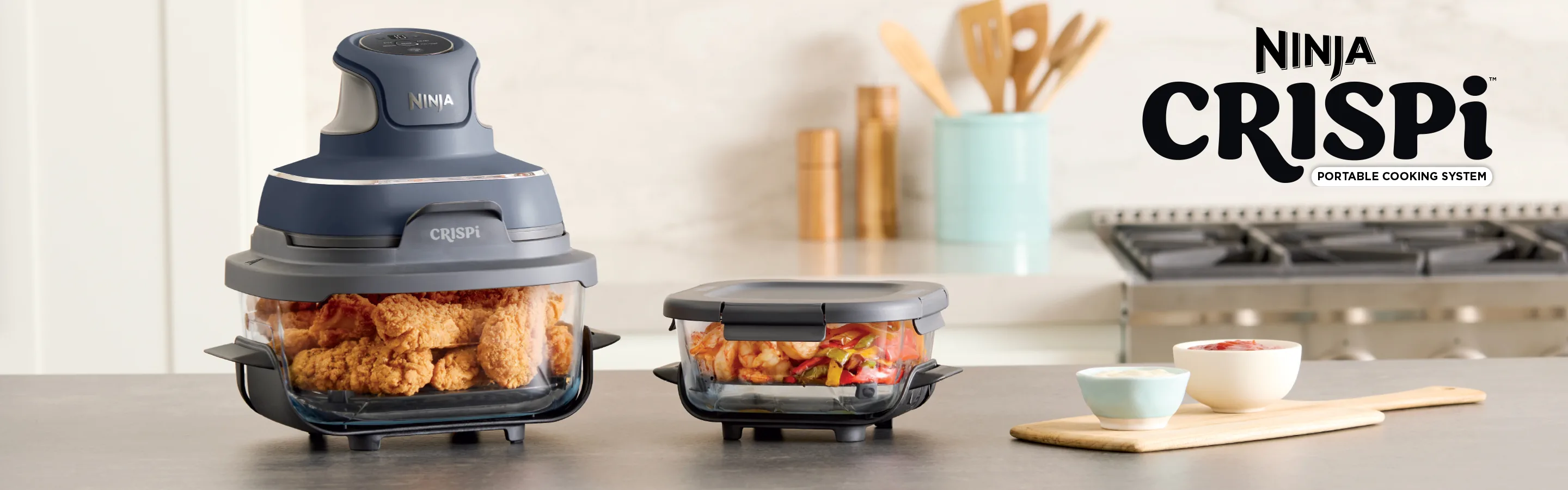 Ninja Crispi™ 4in1 Portable Glass Air Fryer Cooking System Ninja