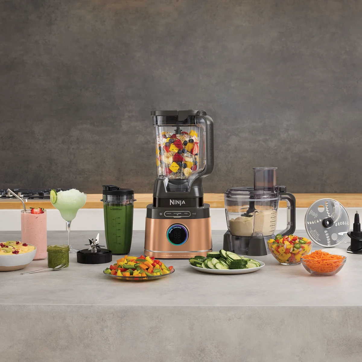 Ninja Deluxe Black & Copper Detect Power Blender & Processor Pro TB401UKDBCP