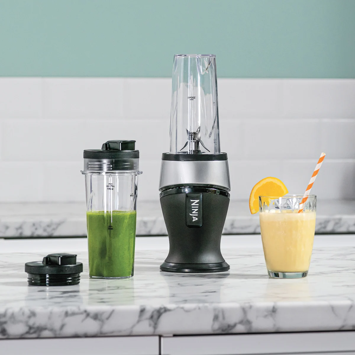 Nutri Ninja 700W Slim Blender & Smoothie Maker - QB3001UKS - Silver