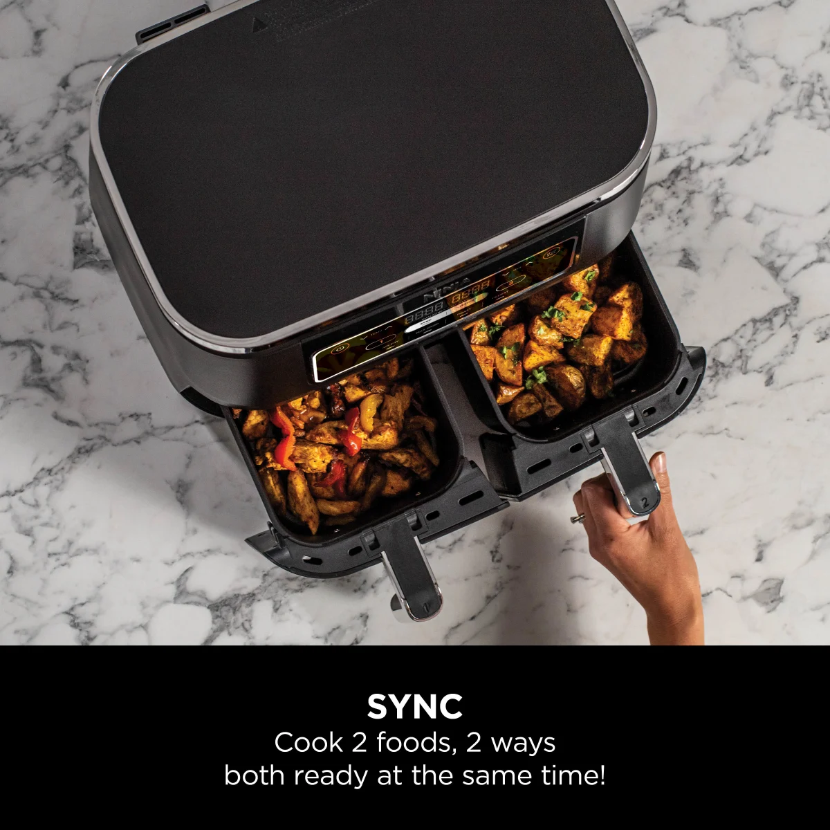 Ninja Foodi 4-in-1 Dual Zone Air Fryer 7.6L AF200UK