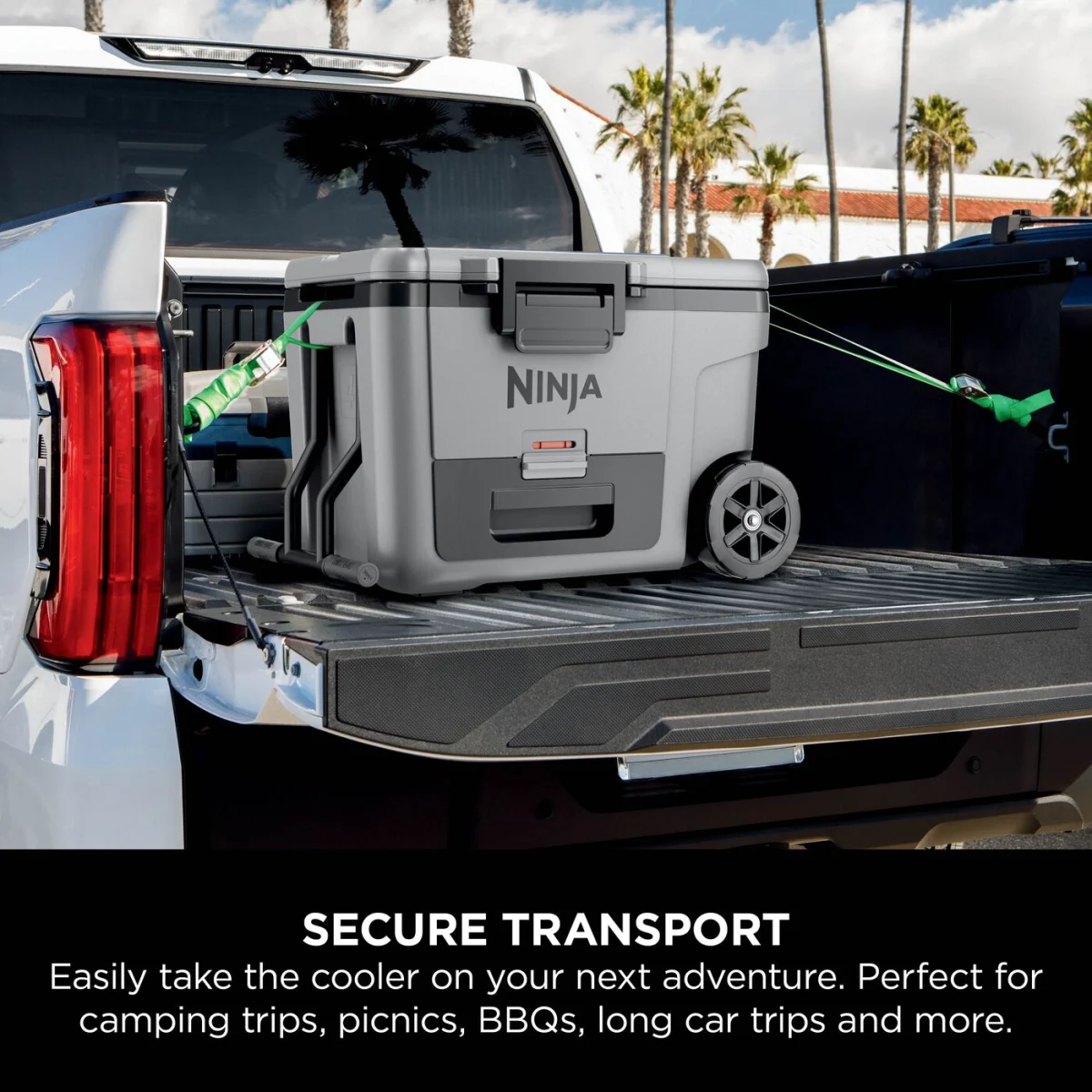 Ninja FrostVault 45QT/42L Wheeled Cooler with Dry Zone, Slate Grey FB245UKGY