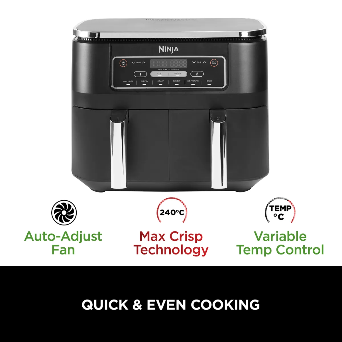 Ninja Foodi Dual Zone Air Fryer- AF300UK