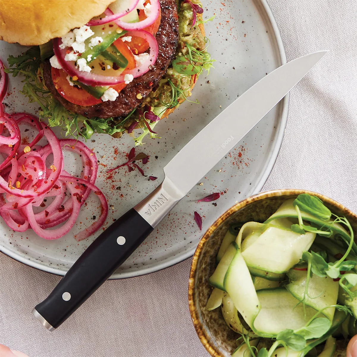 Ninja Foodi Health Grill and Steak Knives Bundle - AG551STEAK