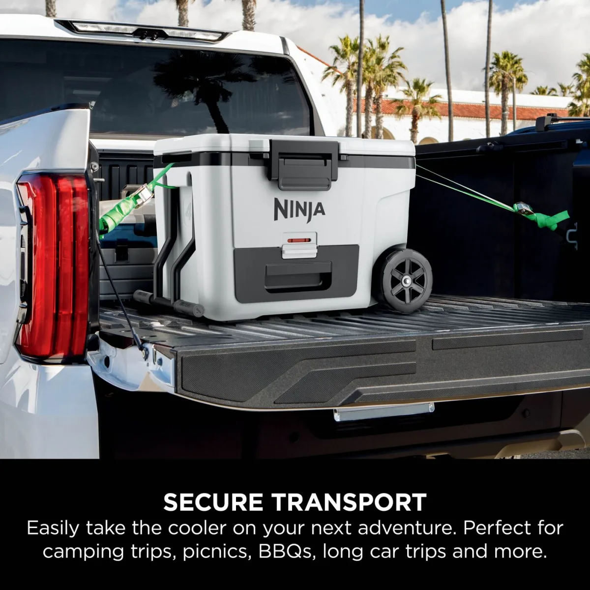 Ninja FrostVault 45QT/42L Wheeled Cooler with Dry Zone, Cloud White FB245UKWH