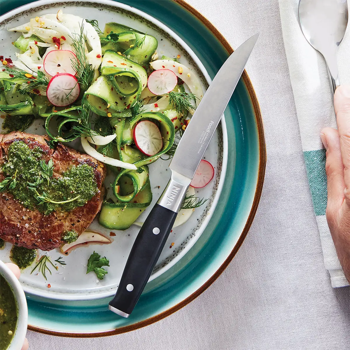 Refurbished Ninja Foodi StaySharp Steak Knives – 6-Piece Set [K32106UKREF] | Excellent Condition