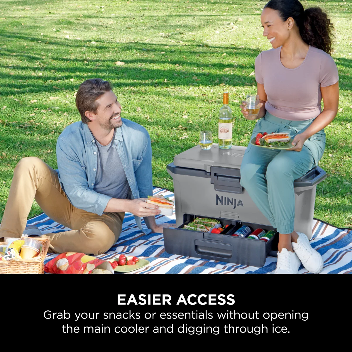 Ninja FrostVault 50QT/47L Hard Cooler - Slate Grey FB151UKGY