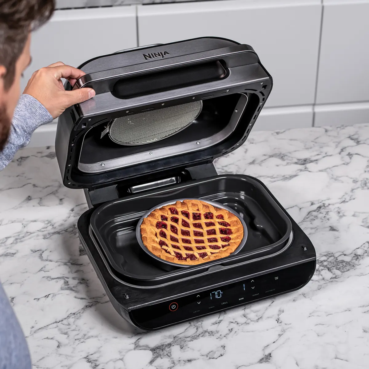 Ninja Foodi Health Grill and Steak Knives Bundle - AG551STEAK