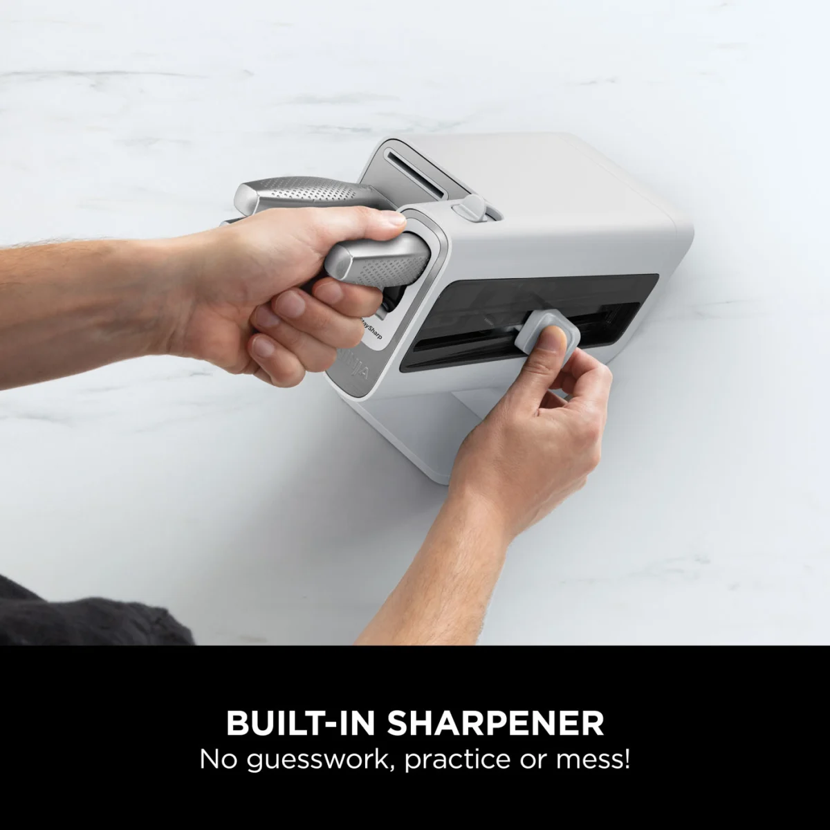 Refurbished Ninja StaySharp Stainless 6-Piece Knife Set & White Block – [K62006EUWHREF] | Excellent Condition