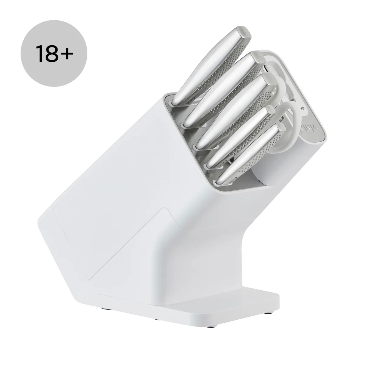 Refurbished Ninja StaySharp Stainless 6-Piece Knife Set & White Block – [K62006EUWHREF] | Excellent Condition