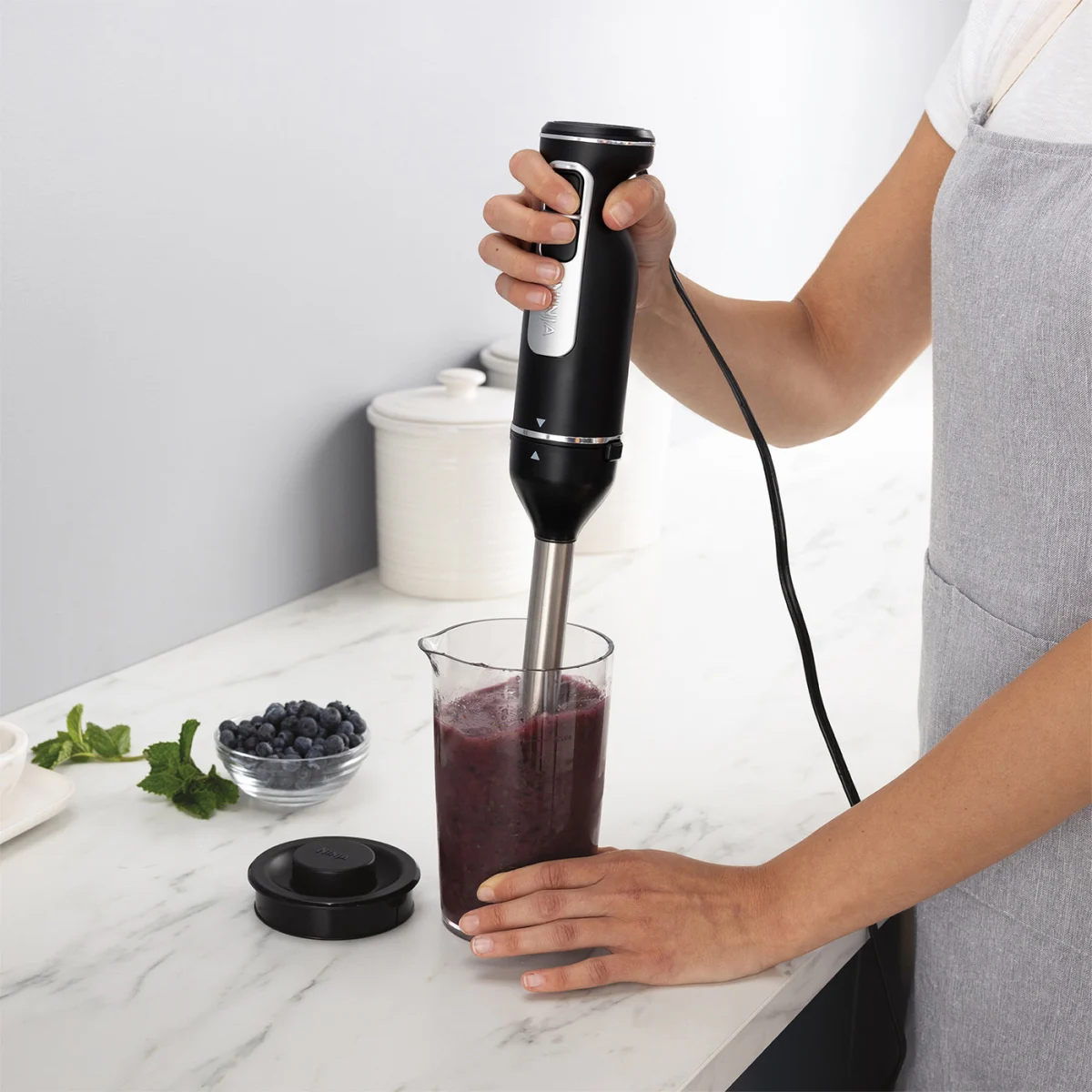 Ninja Foodi 3-in-1 Hand Blender, Mixer & Chopper CI100UK