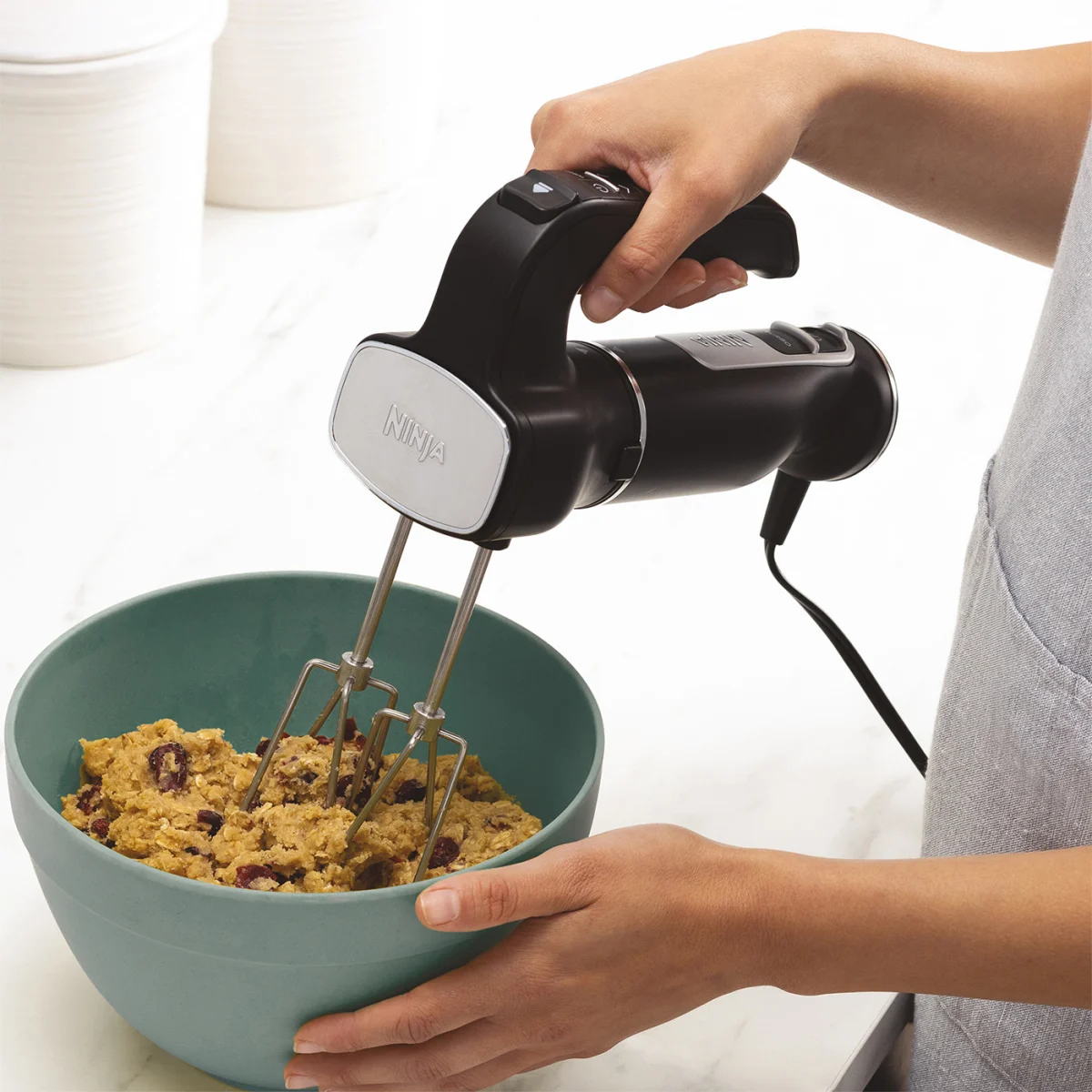 Ninja Foodi 3-in-1 Hand Blender, Mixer & Chopper CI100UK