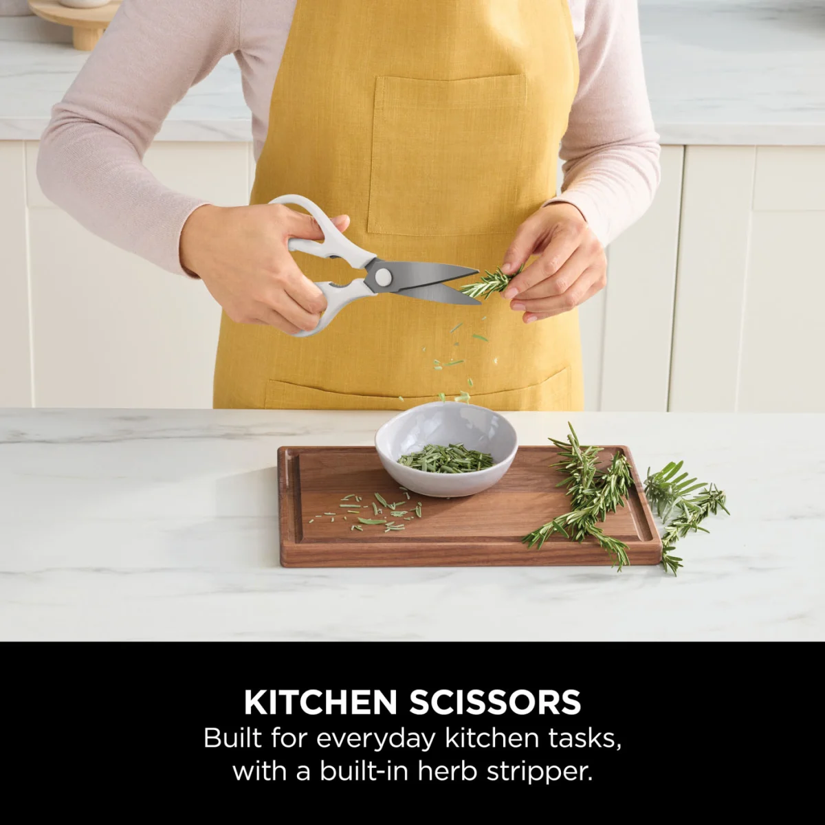 Refurbished Ninja StaySharp Stainless 6-Piece Knife Set & White Block – [K62006EUWHREF] | Excellent Condition