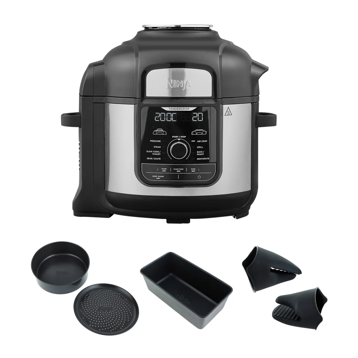 Ninja Foodi MAX 9-in-1 7.5L Multi-Cooker OP500UK & Accessories Bundle