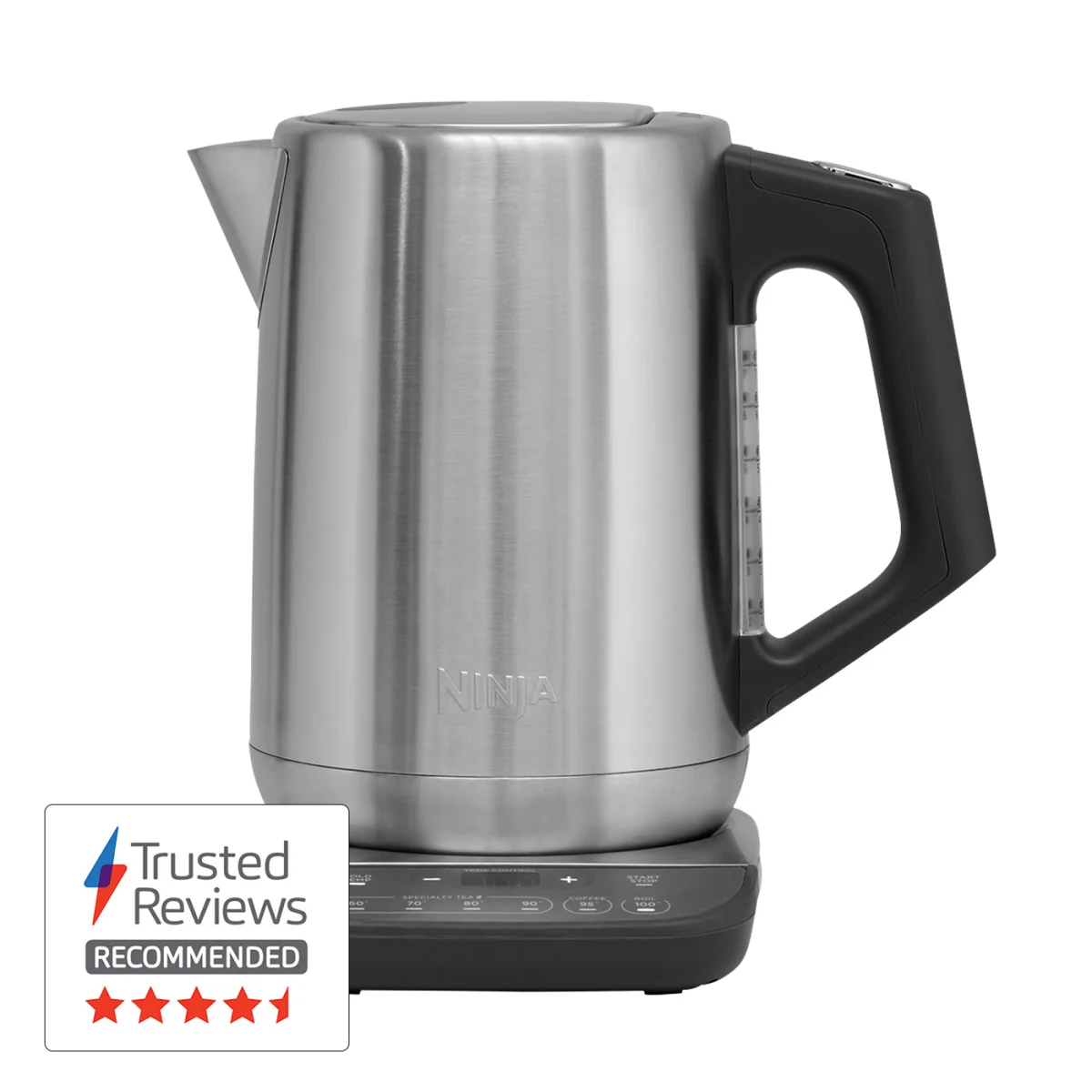 Ninja Stainless Steel Perfect Temperature Kettle, Rapid Boil – KT201UK