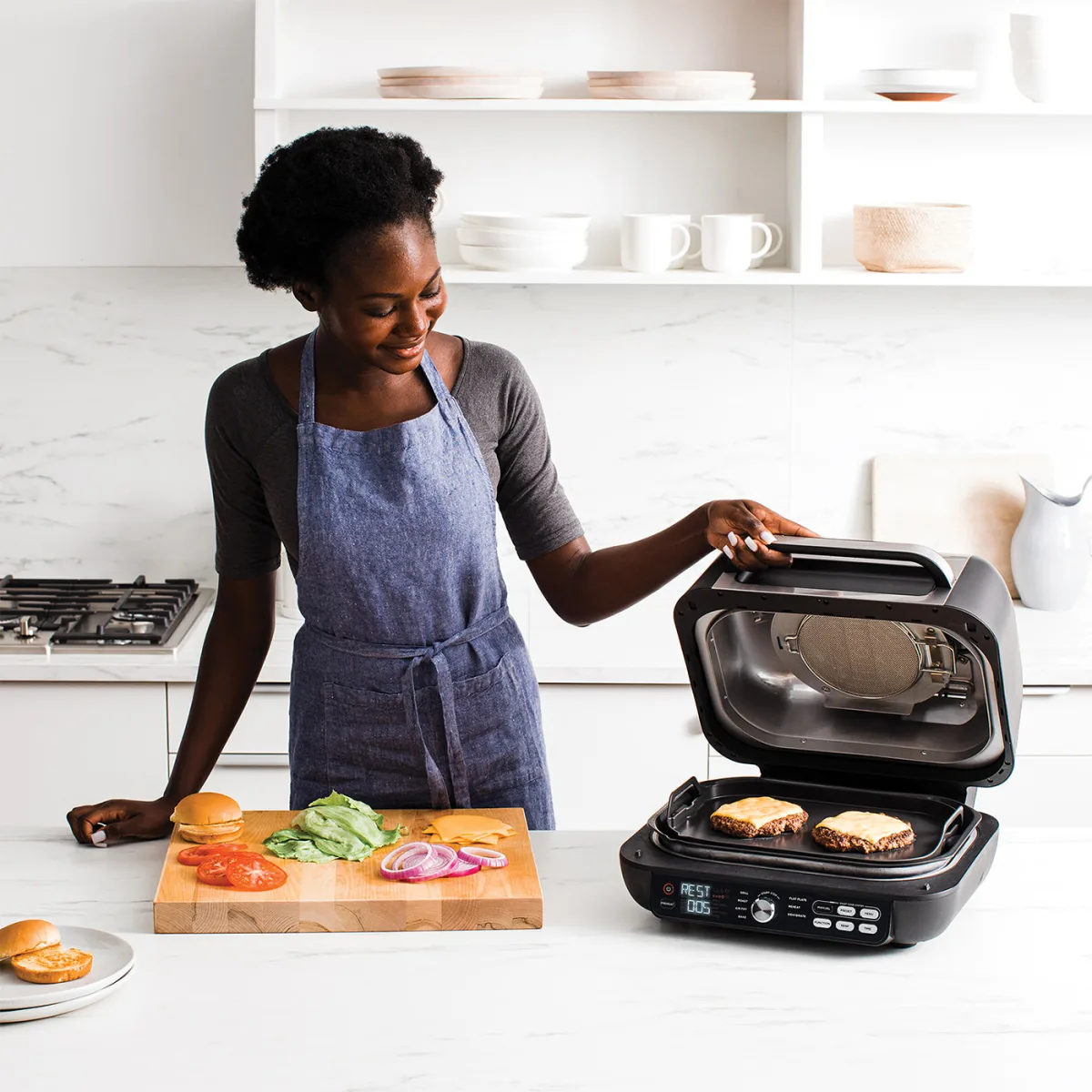 Ninja Foodi MAX Pro Health Grill & Air Fryer Exclusive Accessory Bundle