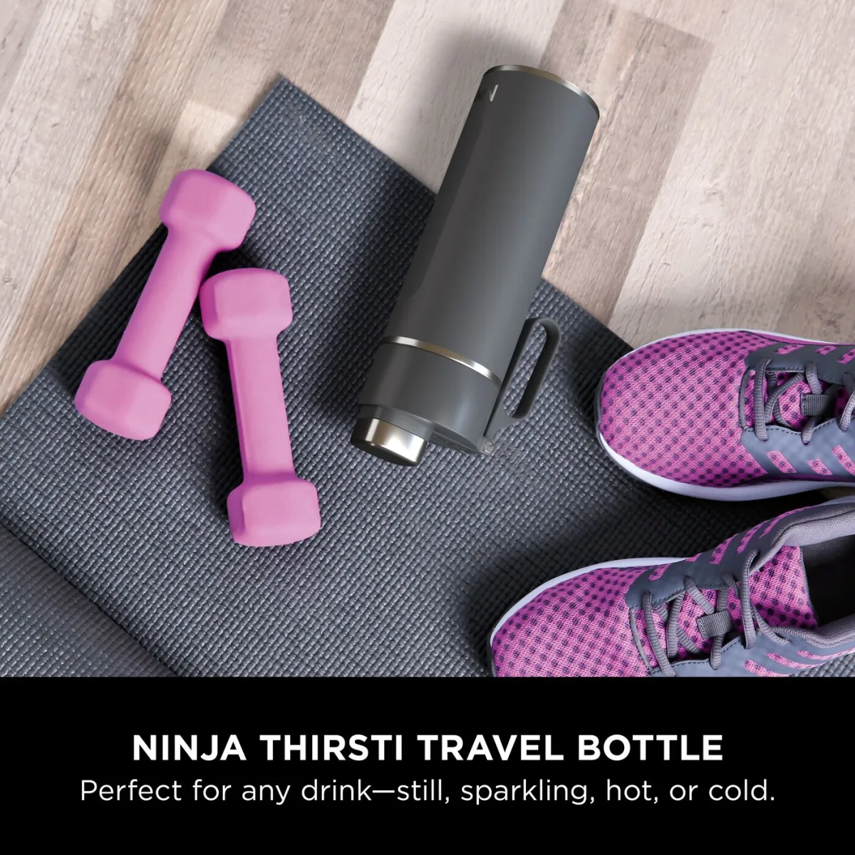 Ninja Thirsti 530 ml Travel Bottle – Grey DW1801EUUKGY