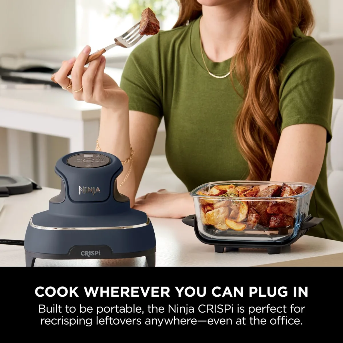 Ninja CRISPi 4-in-1 Portable Glass Air Fryer - Cyber Space FN101UKGY