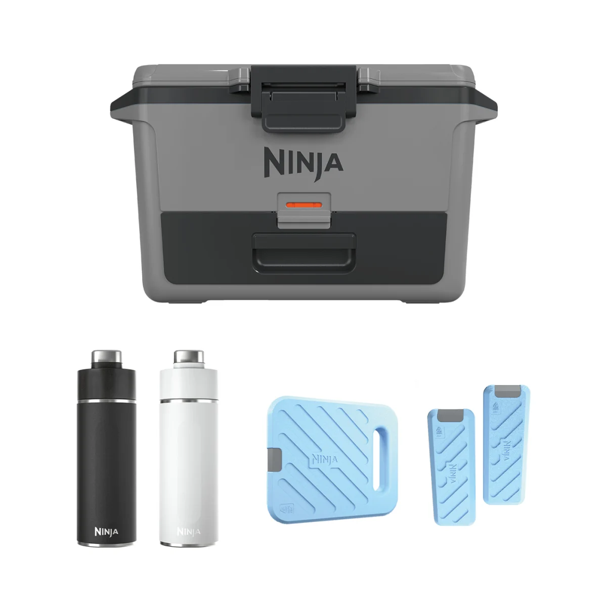 Ninja FrostVault 50QT/47L Cooler, Ice Pack & Thirsti Bottle Bundle