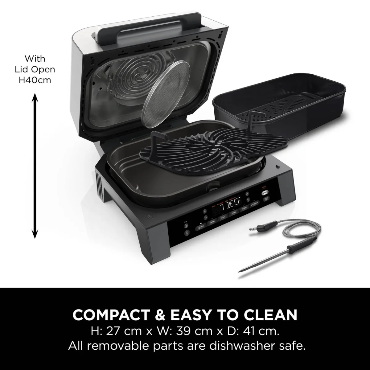 Ninja 6-in-1 MAX Grill & Air Fryer DG551UK