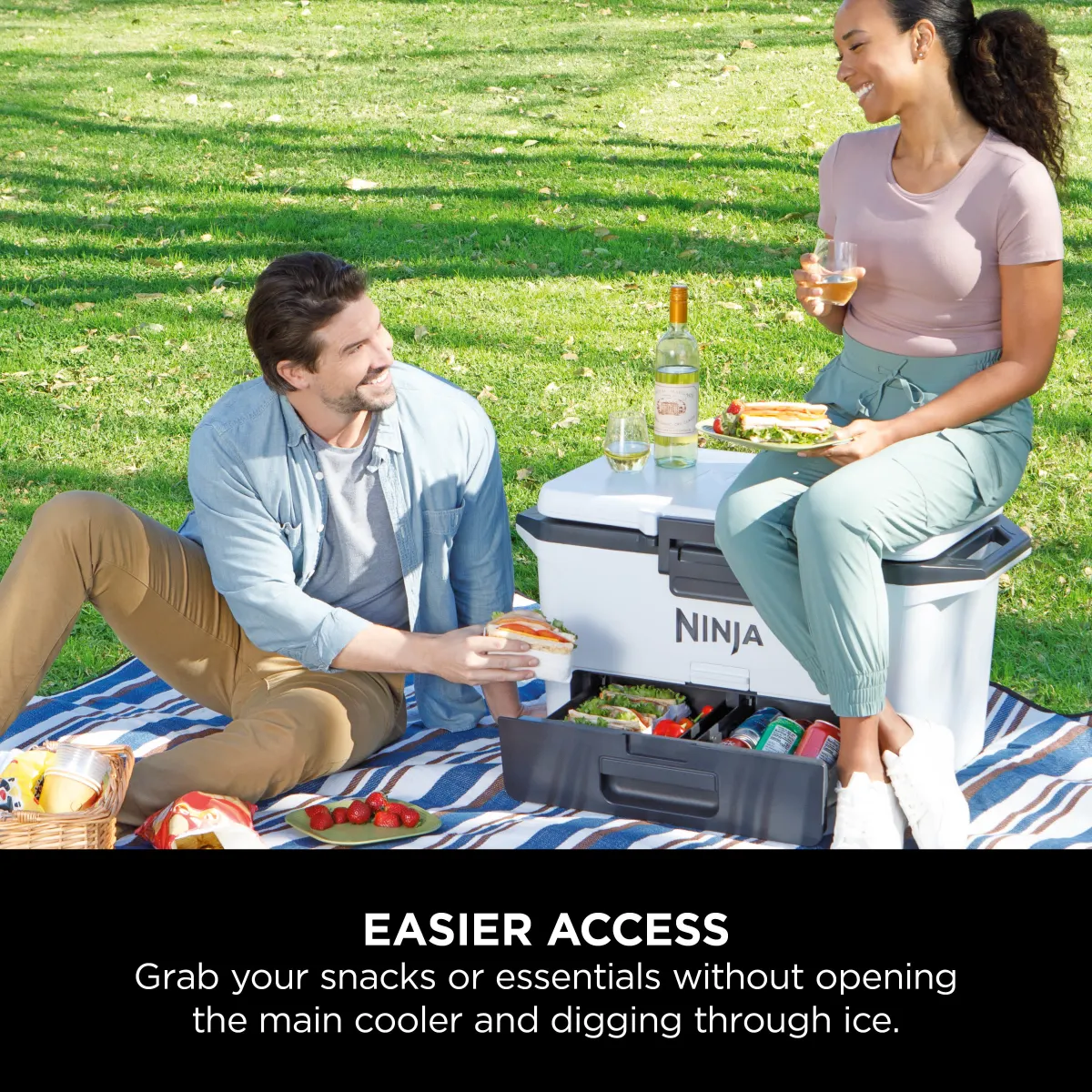 Ninja FrostVault 50QT/47L Hard Cooler - Cloud White FB151UKWH