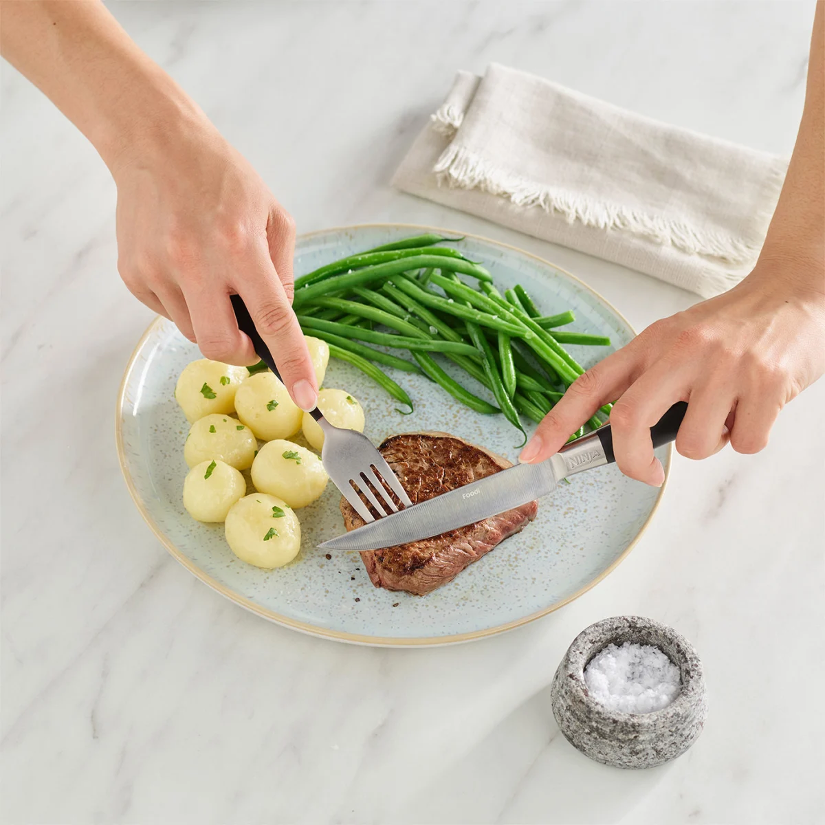 Refurbished Ninja Foodi StaySharp Steak Knives – 6-Piece Set [K32106UKREF] | Excellent Condition