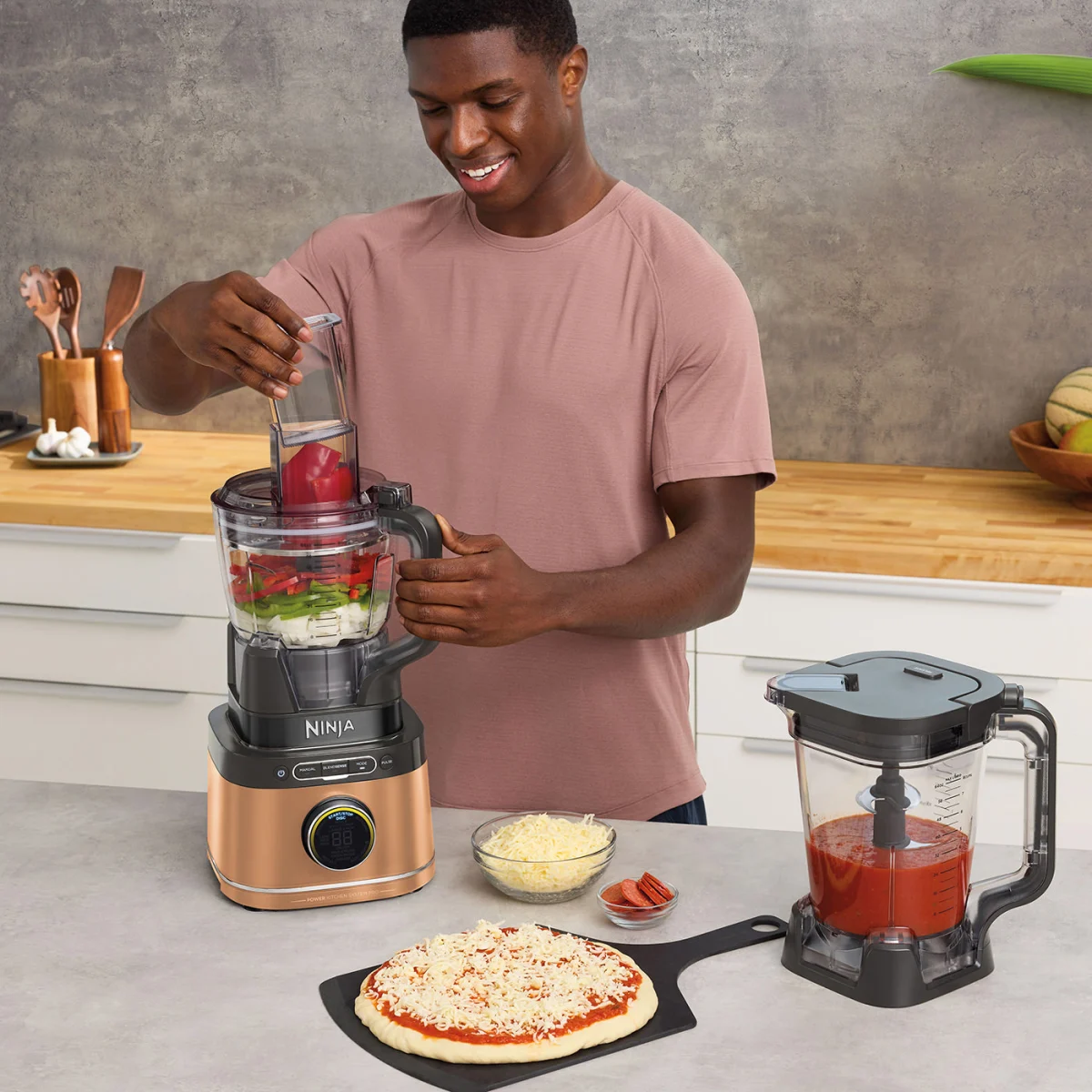 Ninja Deluxe Black & Copper Detect Power Blender & Processor Pro TB401UKDBCP