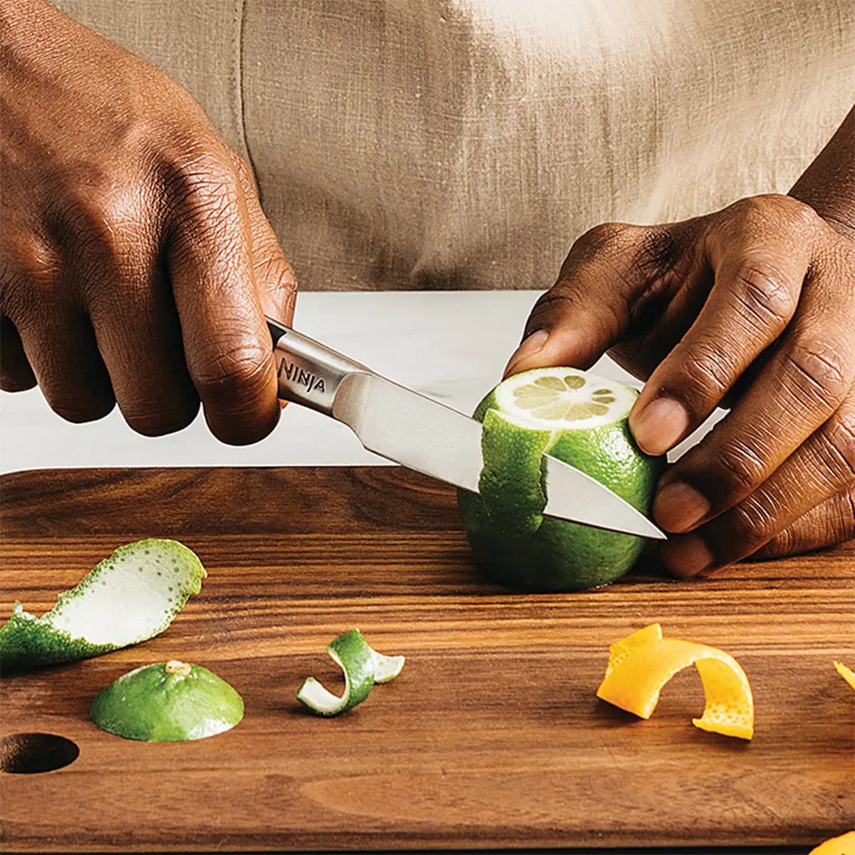 Ninja Foodi StaySharp Knife Block with Integrated Sharpener – 5-Piece Set [K32005UK]