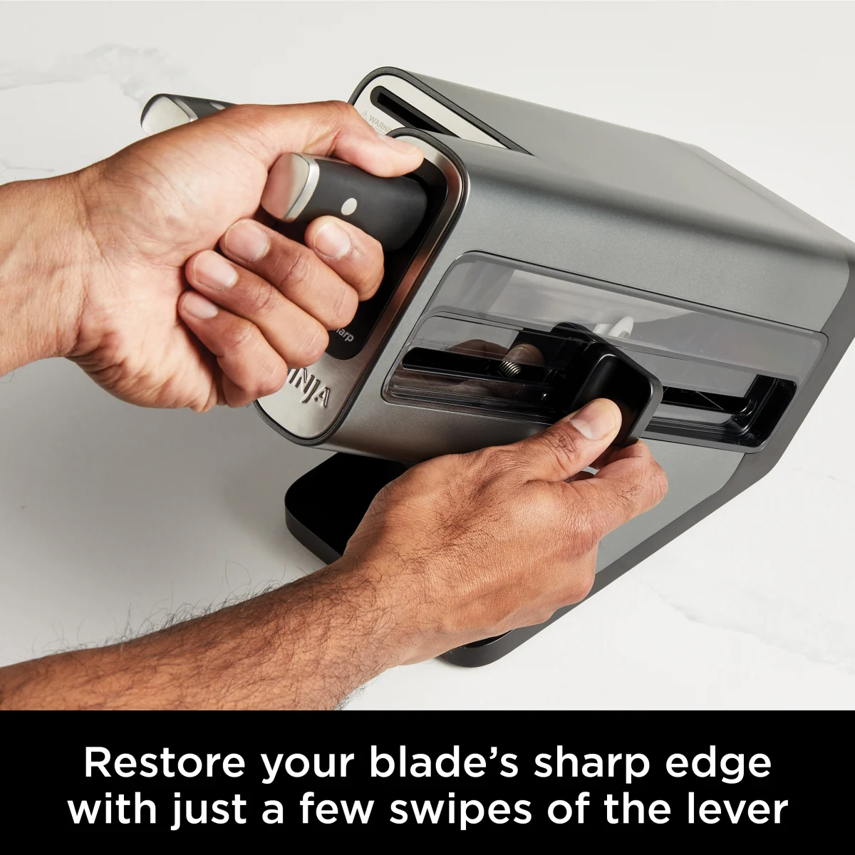 Ninja Foodi StaySharp Knife Block with Integrated Sharpener – 5-Piece Set [K32005UK]