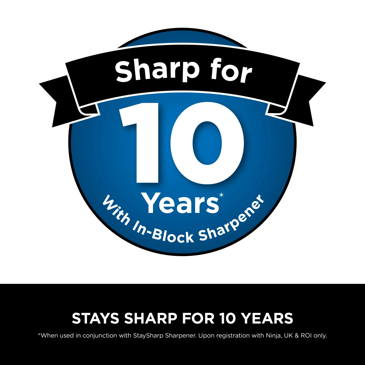 Refurbished Ninja StaySharp 14-Piece Stainless Knife Set, Wood Block & Built-In Sharpener - Refurbished [K62014EUUKREF] | Excellent Condition