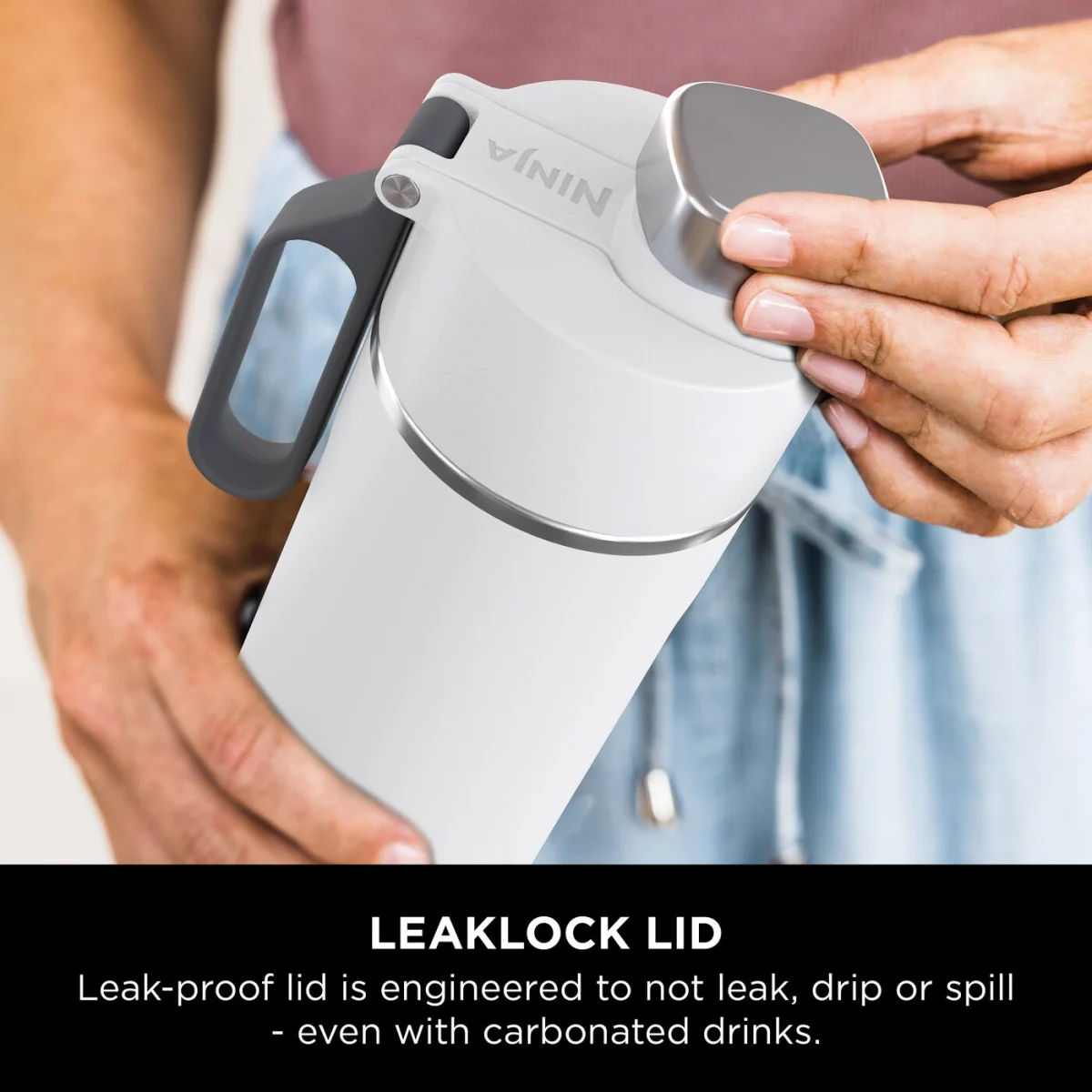 Ninja Thirsti 700 ml Travel Bottle – White DW2401EUUKWH