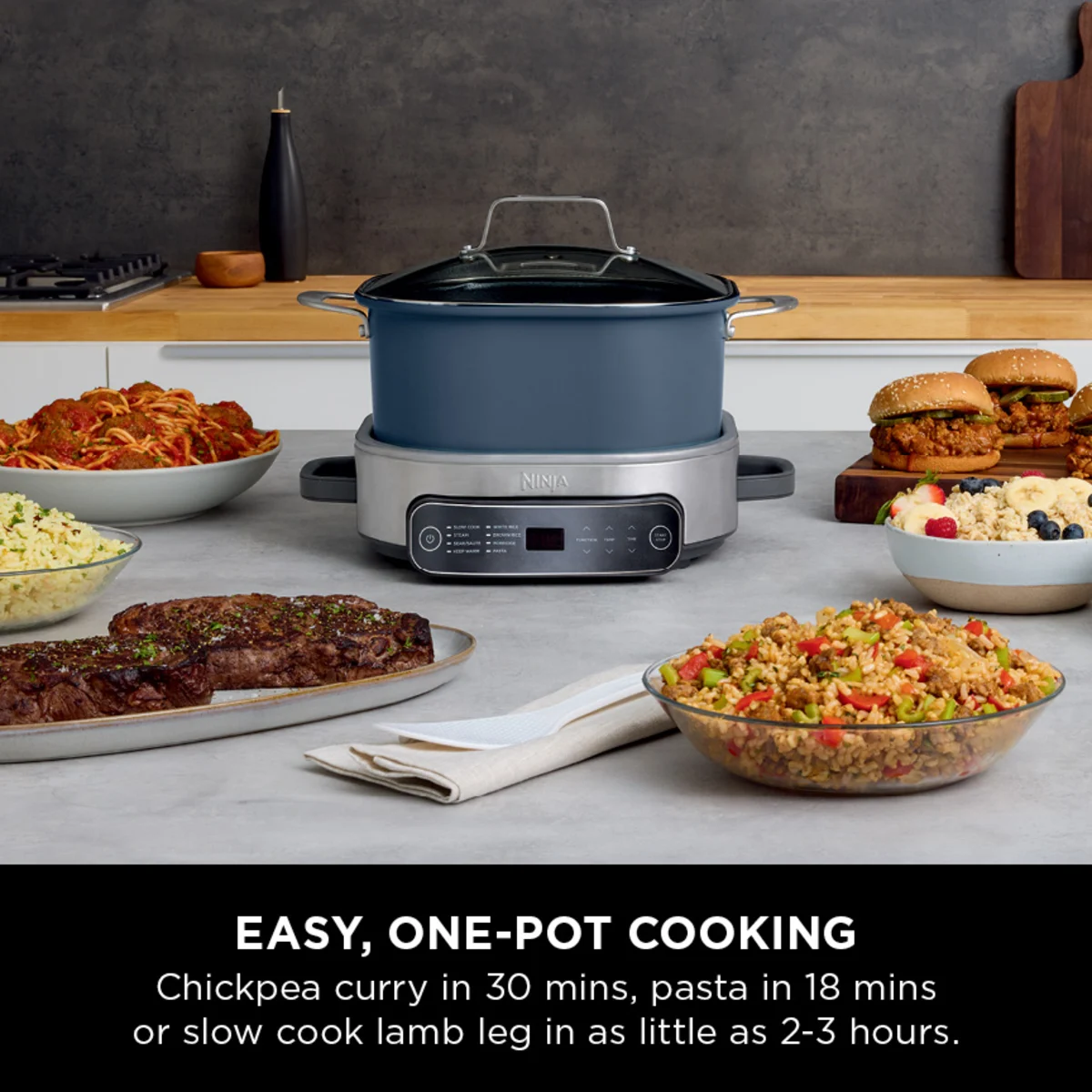 Ninja Foodi 8-Mode 6L PossibleCooker Rice & Slow Cooker MC1101UK