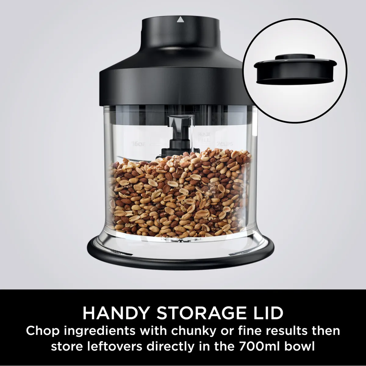 Ninja Foodi 3-in-1 Hand Blender, Mixer & Chopper CI100UK