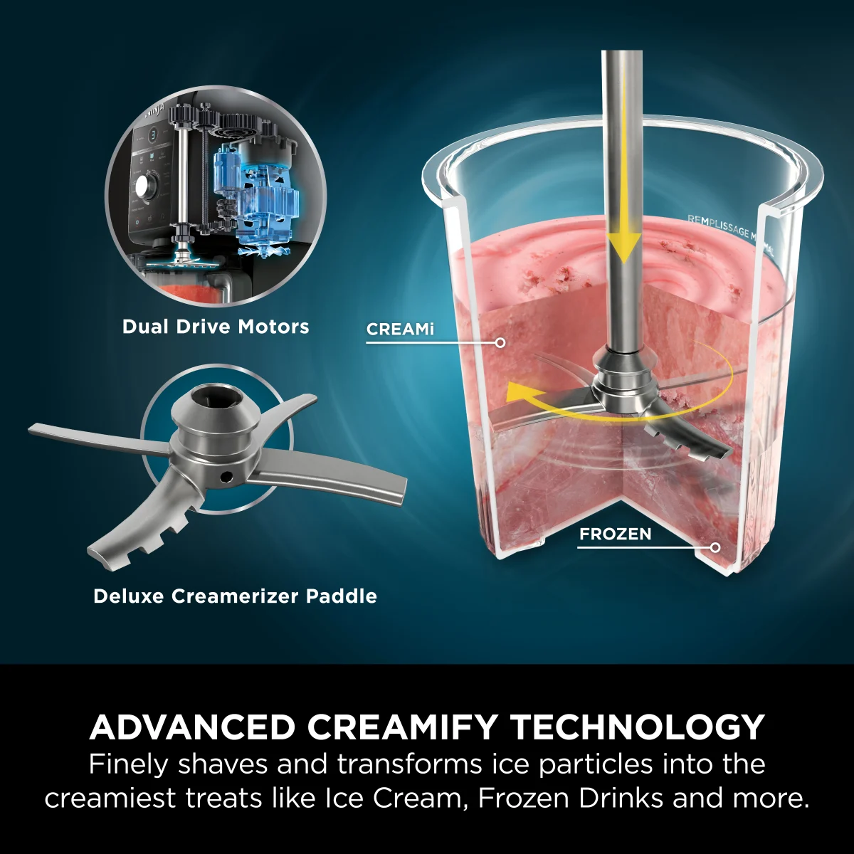Ninja CREAMi Deluxe 10-in-1 Ice Cream and Frozen Drink Maker (5 Tub Bundle)