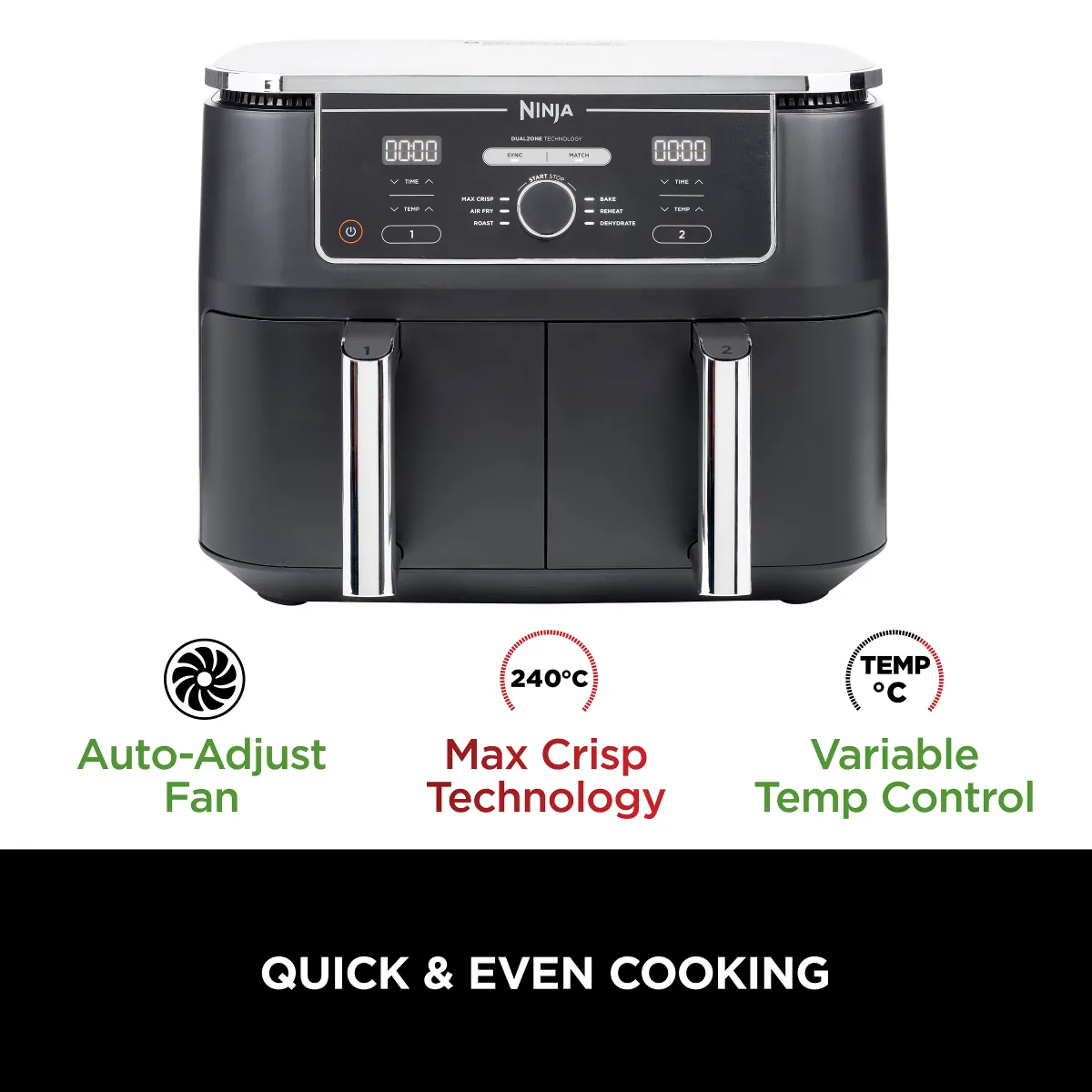Ninja Foodi MAX Dual Zone Air Fryer AF400UK