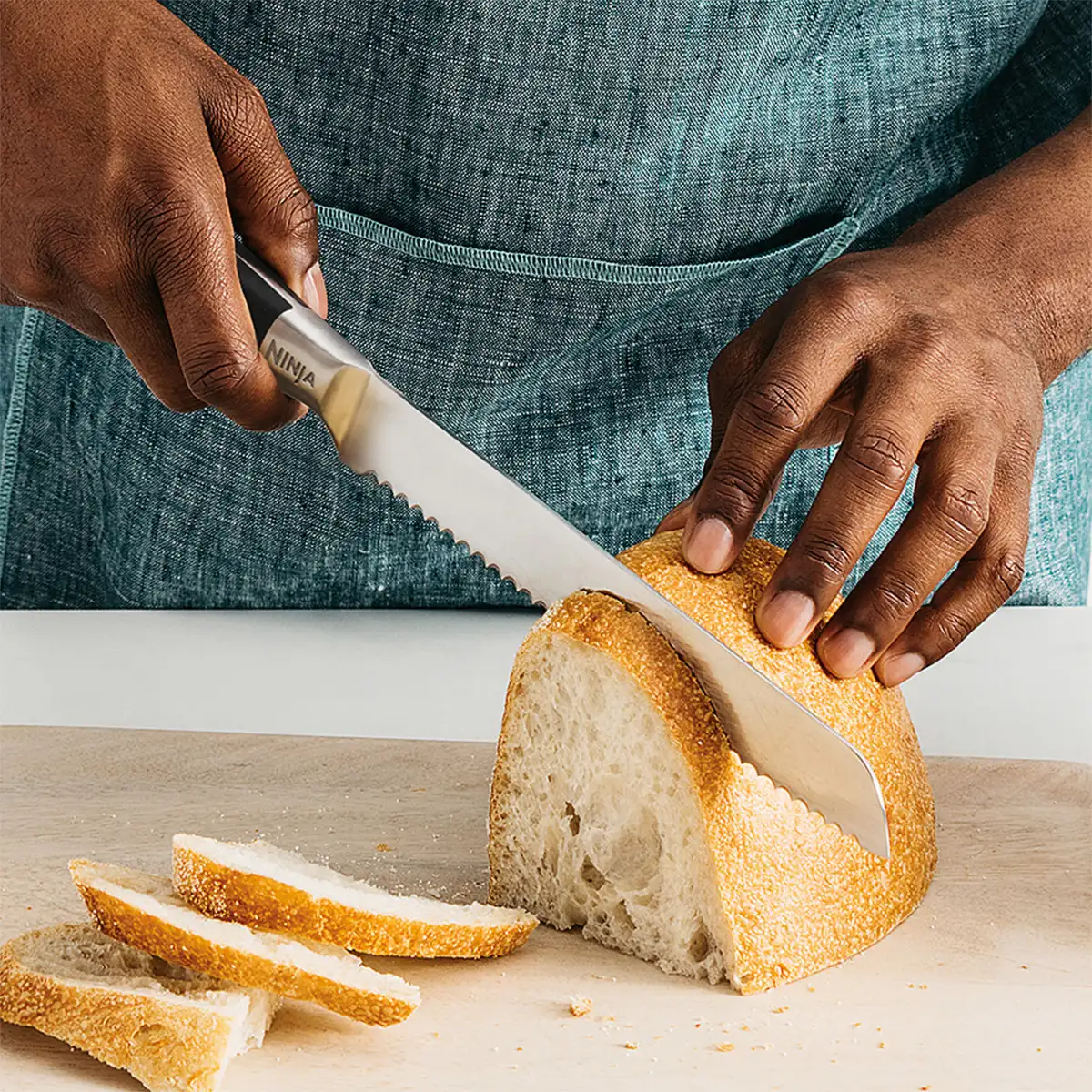 Ninja Foodi StaySharp Knife Block with Integrated Sharpener – 5-Piece Set [K32005UK]