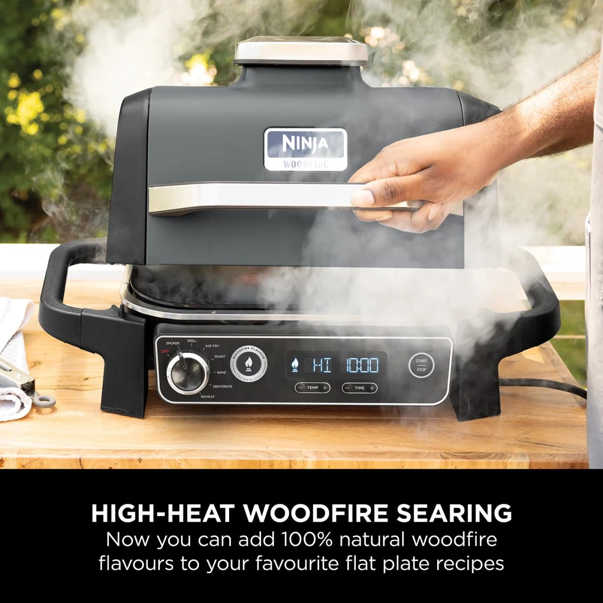 Ninja Woodfire Electric BBQ Grill Flat Plate - OG701UK