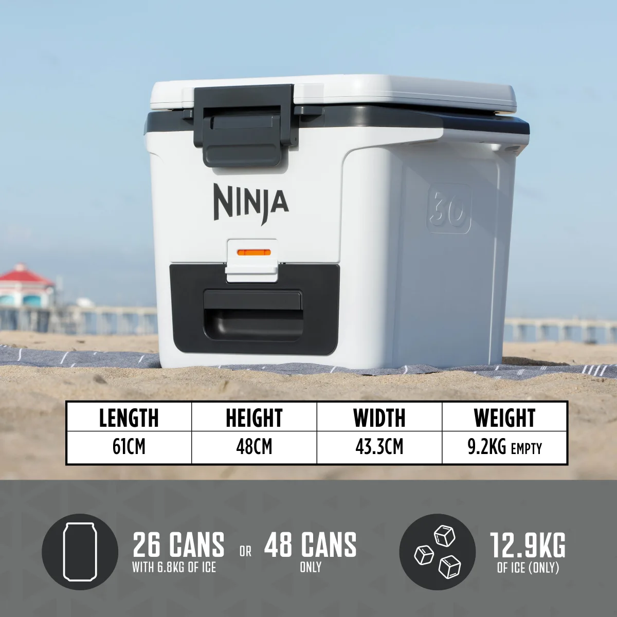 Ninja FrostVault 30QT/28L Hard Cooler - Cloud White FB131UKWH