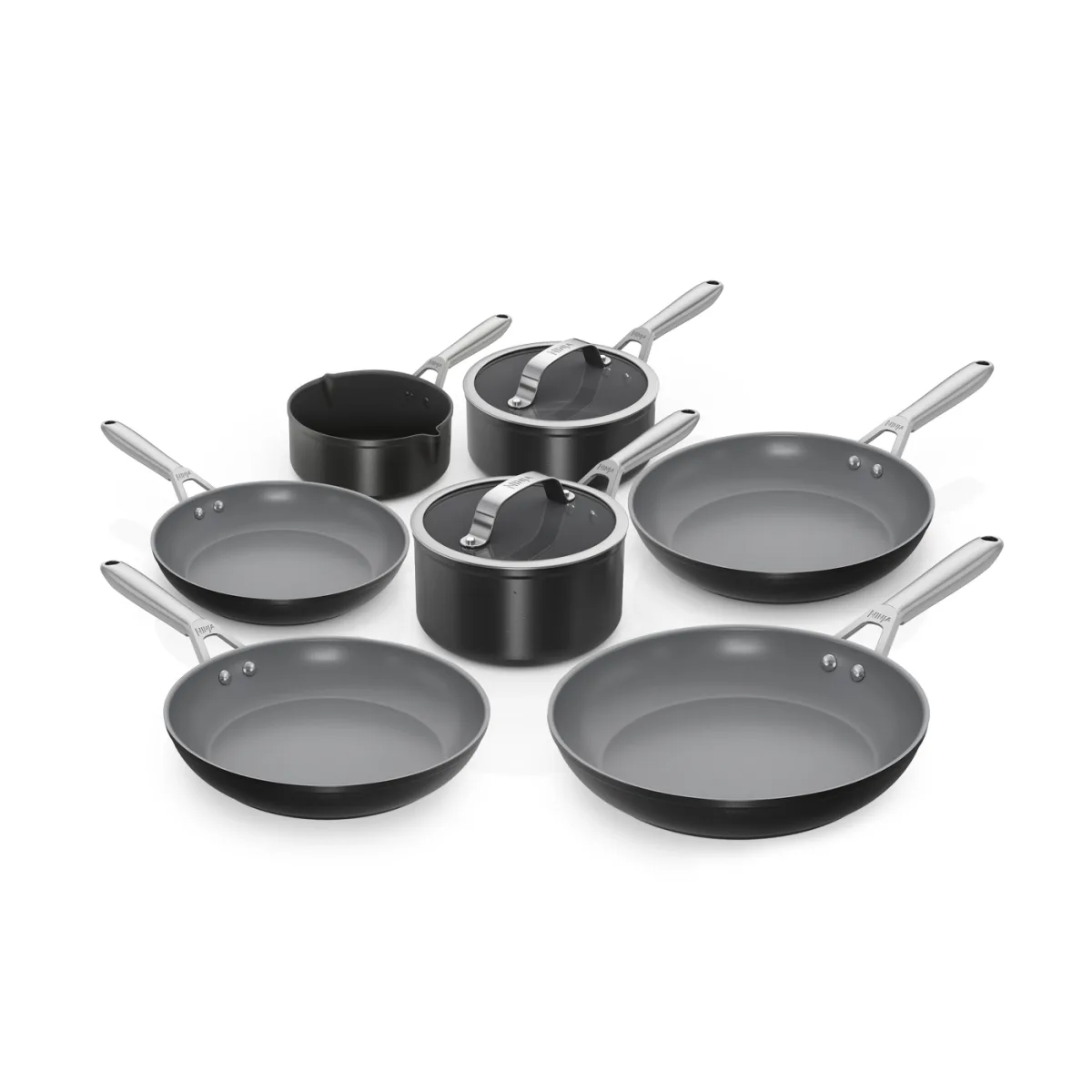 Ninja Ceramic Pro Black Cookware Bundle - 7 piece set