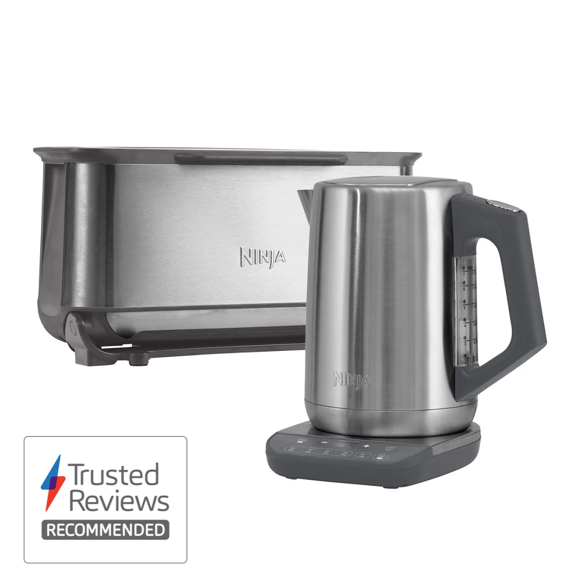 Ninja Stainless Steel Kettle and Toaster Set