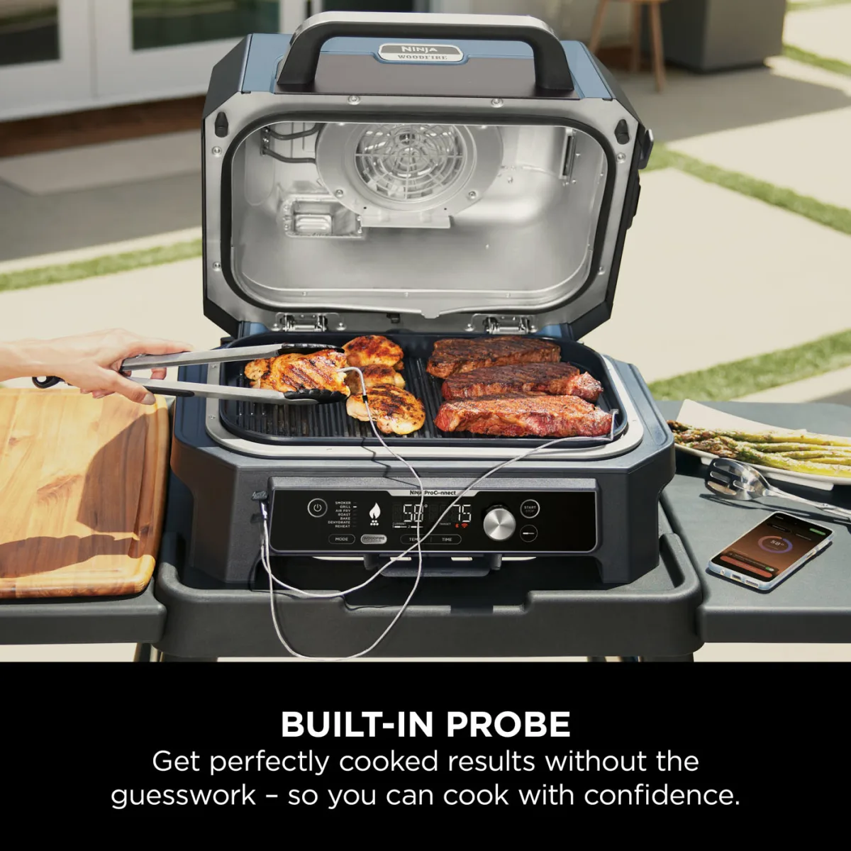 Ninja Woodfire Pro Connect XL Electric BBQ Grill & Smoker