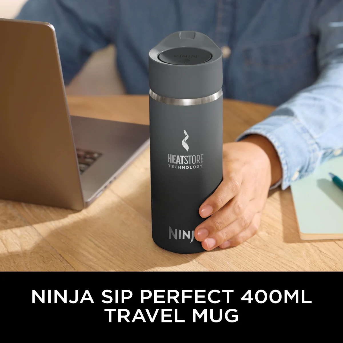 Ninja 400 ml Sip Perfect Travel Mug – Black DW1603EUUKBK
