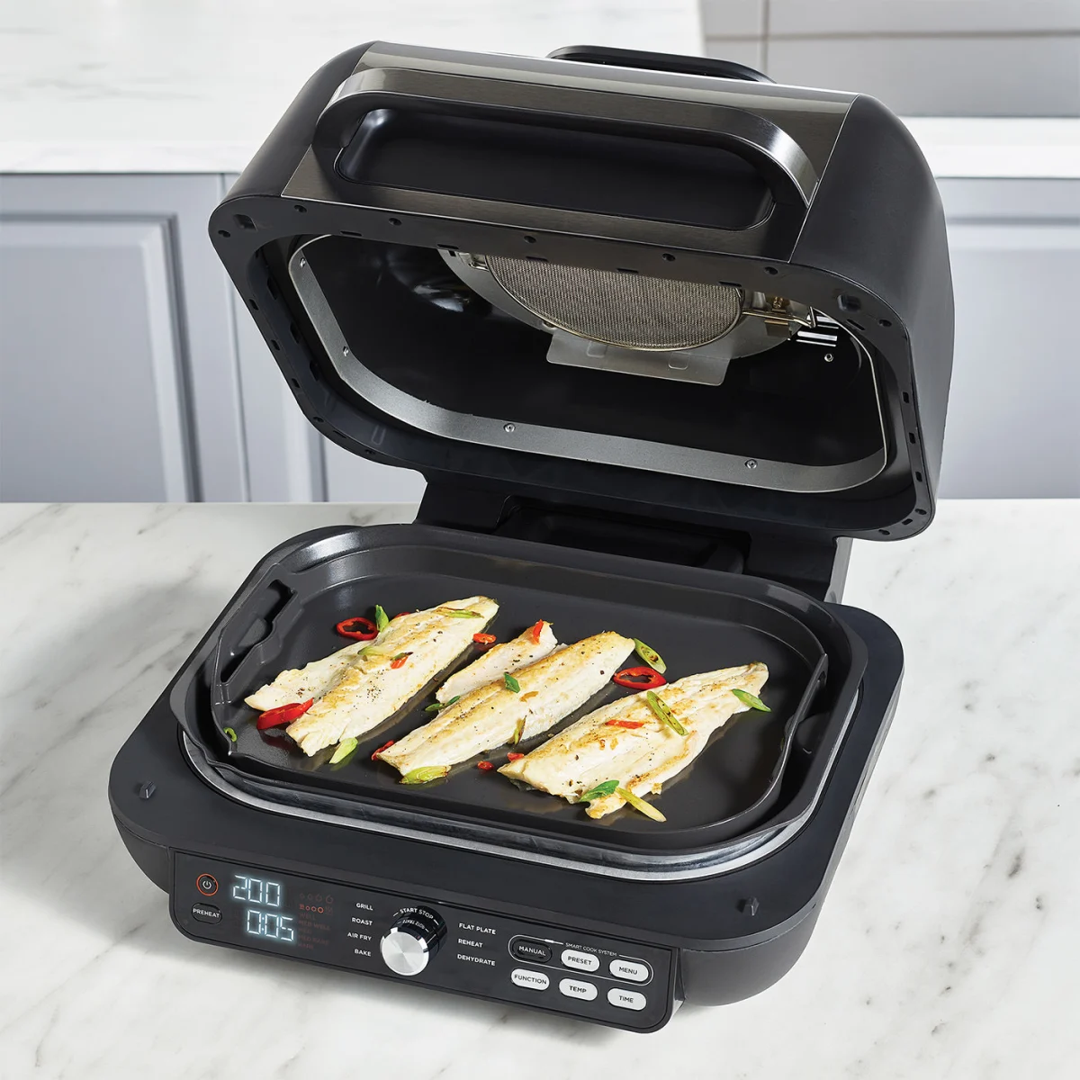 Ninja Foodi MAX Pro Health Grill and Steak Knives Bundle - AG651STEAK