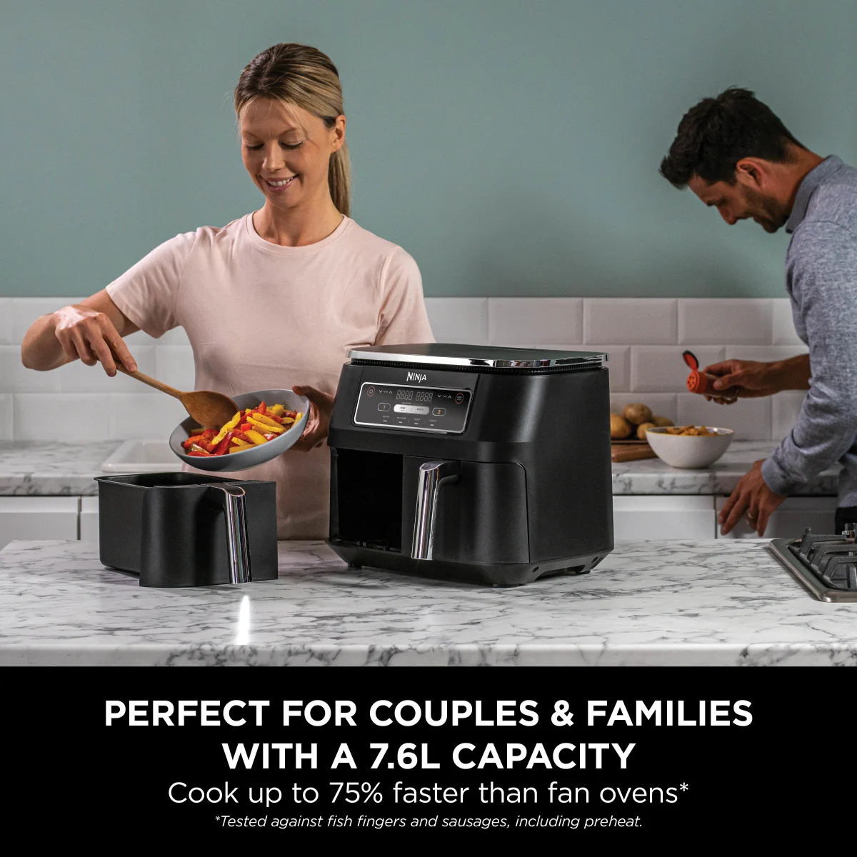 Ninja Foodi 4-in-1 Dual Zone Air Fryer 7.6L AF200UK