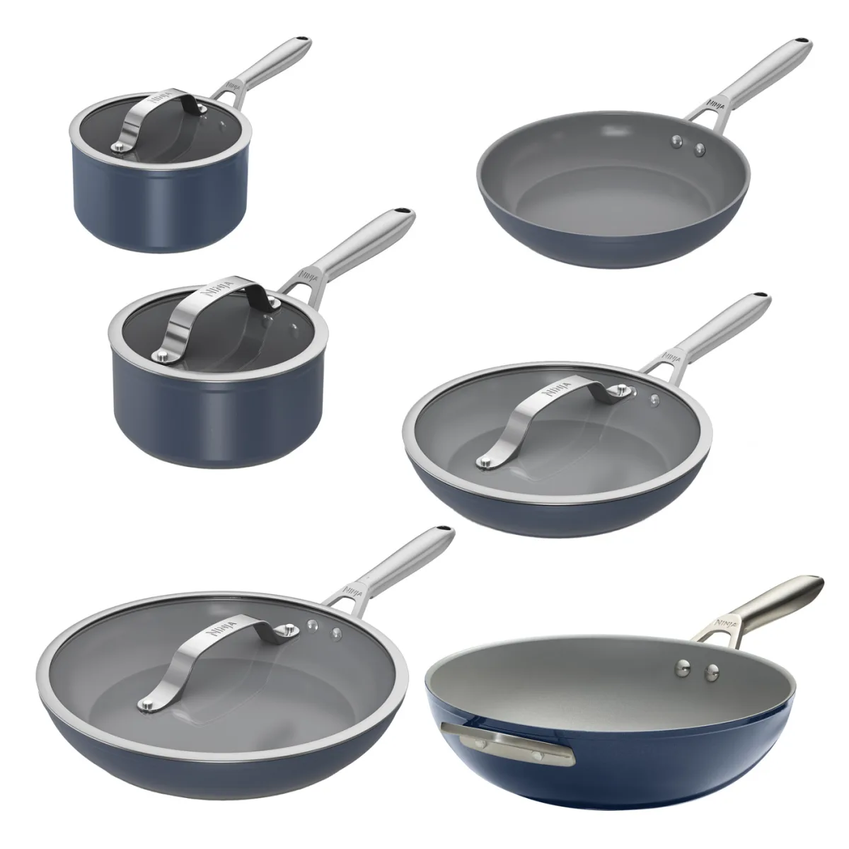 Ninja ZEROSTICK Ceramic - Midnight Blue - 6 Piece Set