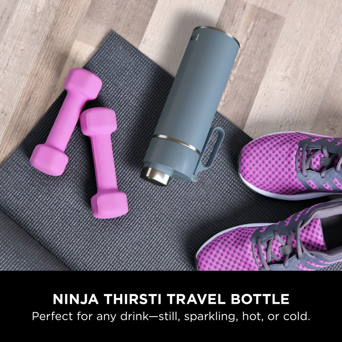 Ninja Thirsti 530 ml Travel Bottle – Blue DW1801EUUKBL