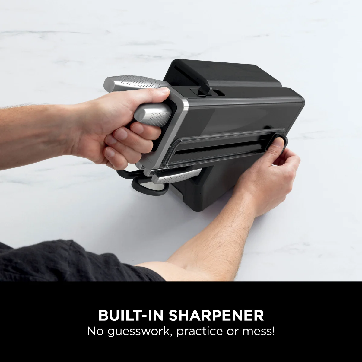 Refurbished Ninja StaySharp 14-Piece Stainless Knife Set, Wood Block & Built-In Sharpener - Refurbished [K62014EUUKREF] | Excellent Condition