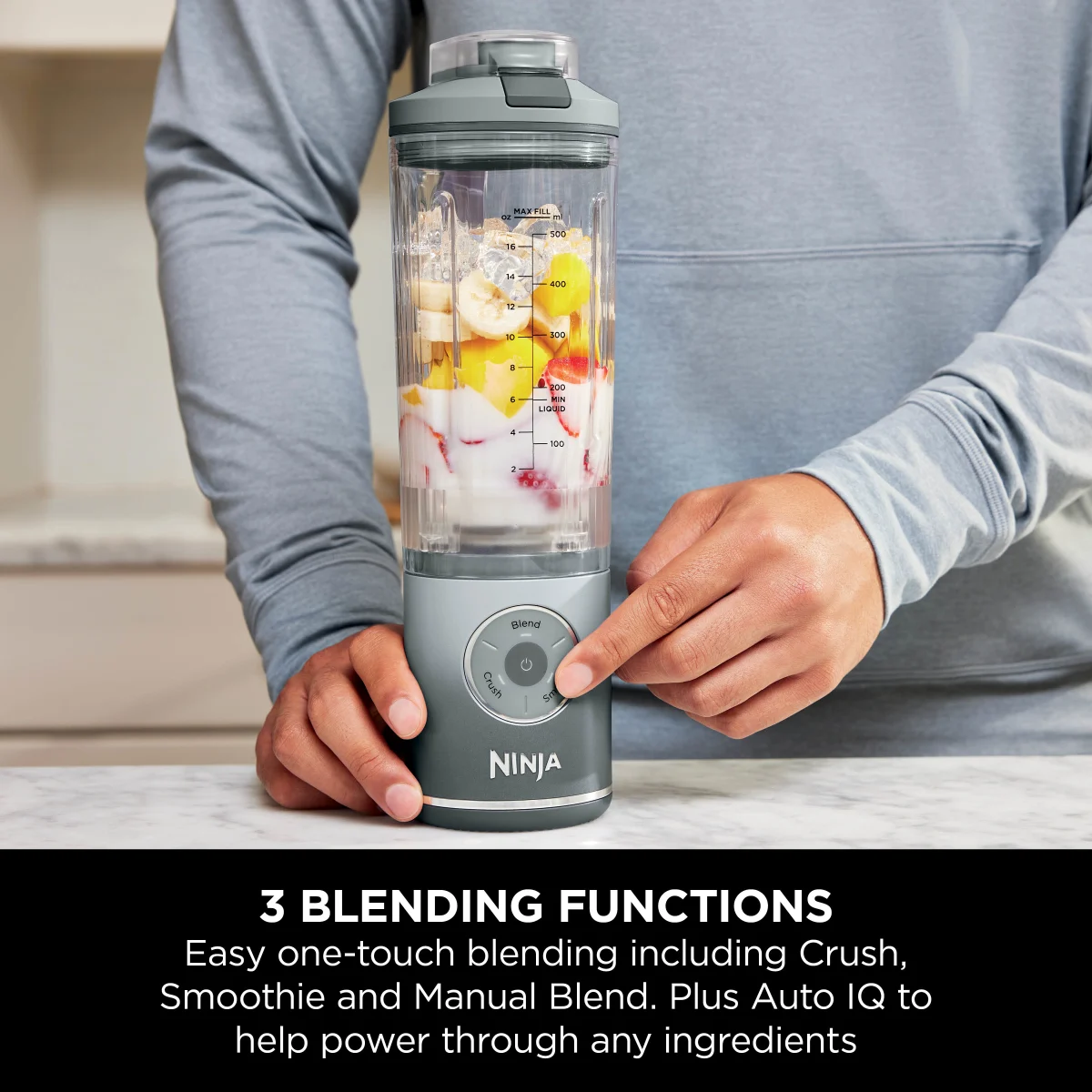 Ninja Blast Max Portable Blender - Silver BC251UKSL