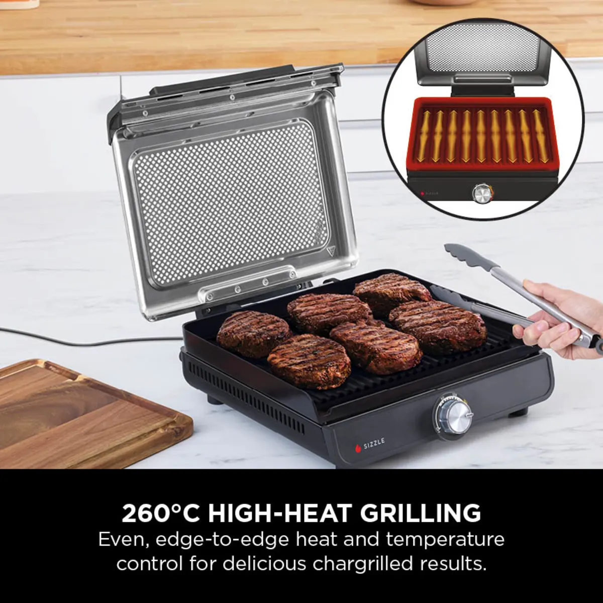 Ninja Sizzle Indoor Grill & Flat Plate GR101UK