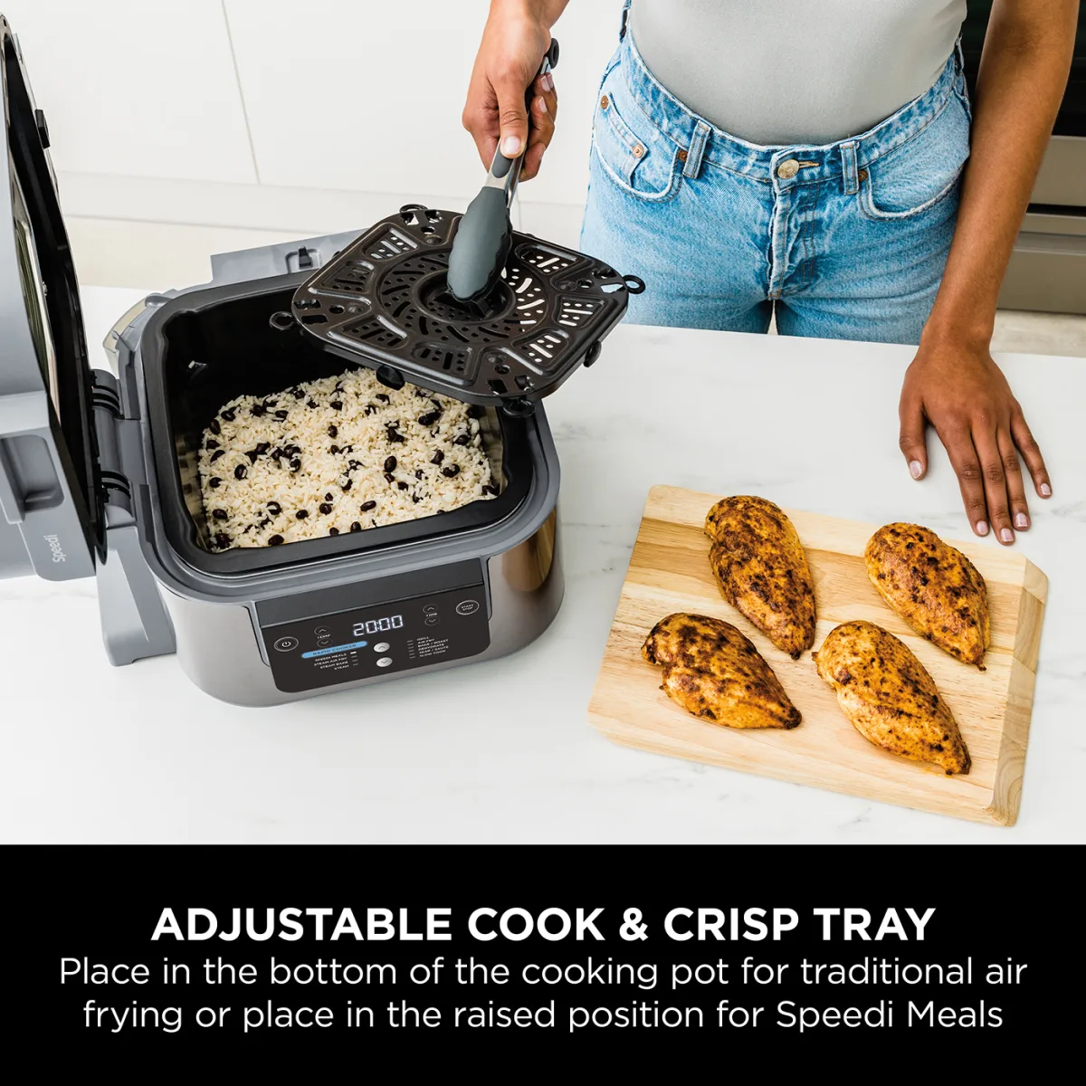 Ninja Speedi 10-in-1 Rapid Cooker and Air Fryer with Stackable Chopper Exclusive Bundle